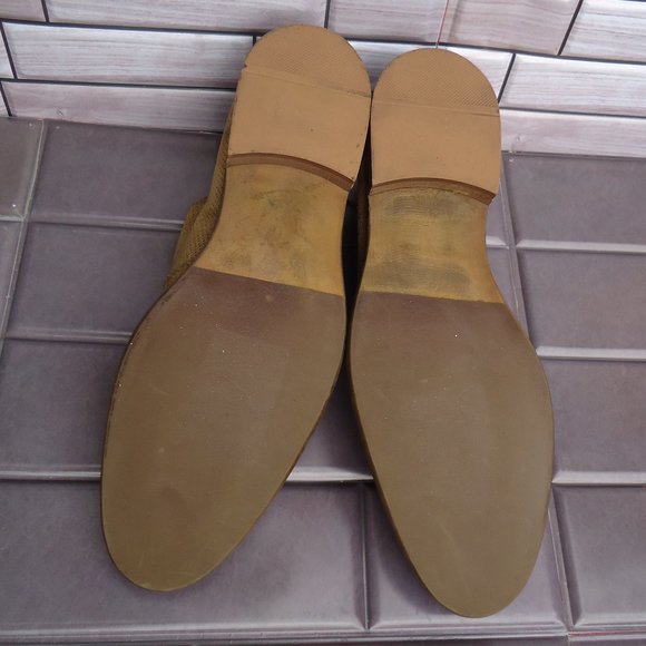 SIZE 8. BACCO BUCCI perforated suede leather oxford dress shoes. main image 12
